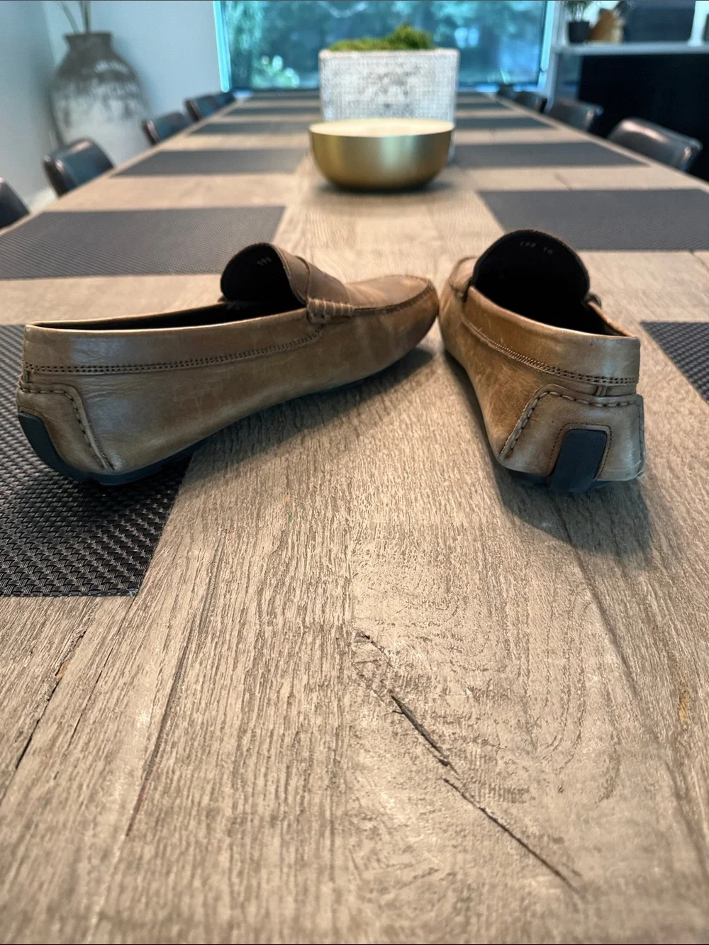 To Boot Tan Leather Penny Loafers